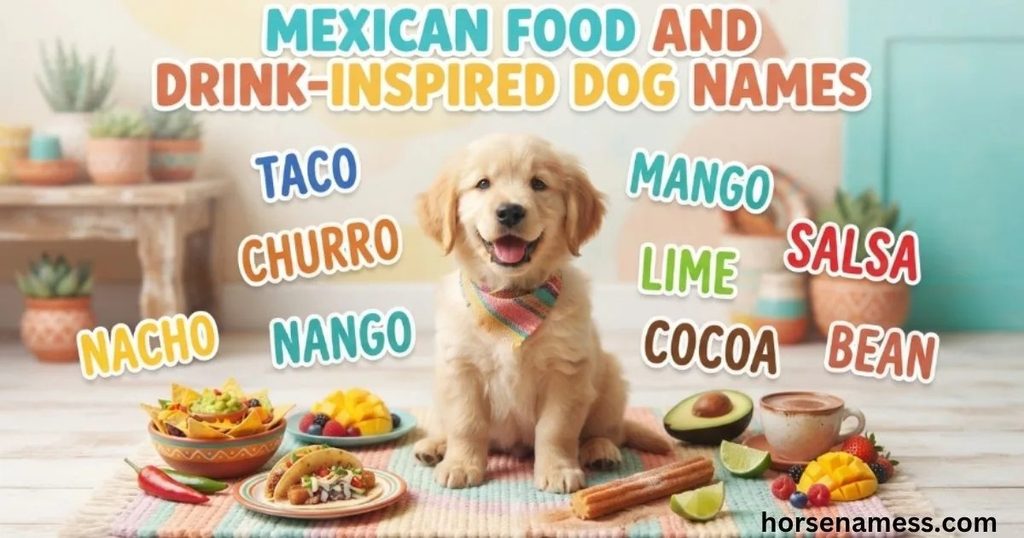 Mexican Food and Drink-Inspired Dog Names