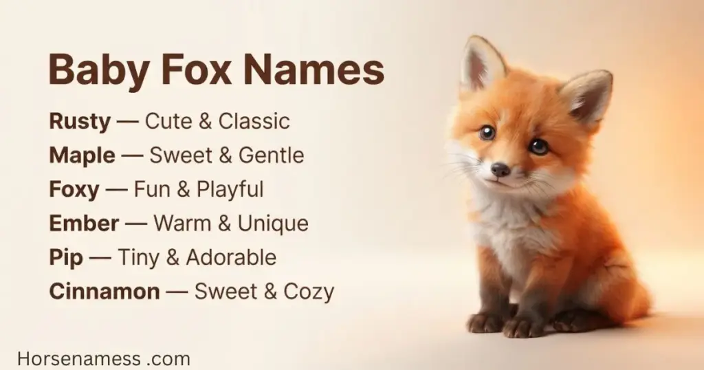 Baby Fox Names