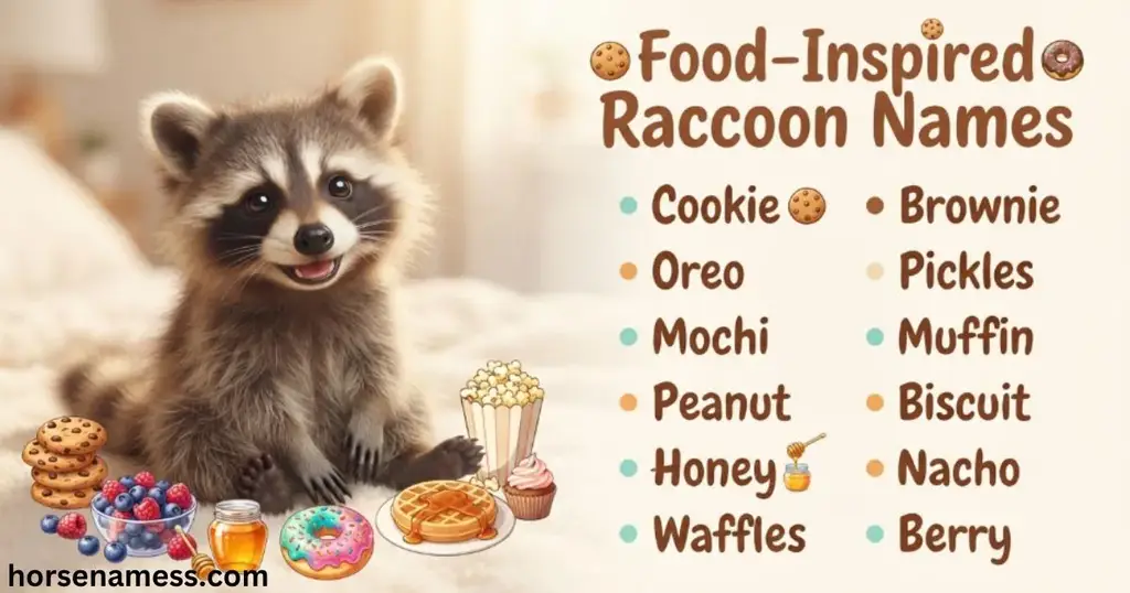 Food-Inspired Racoon Names