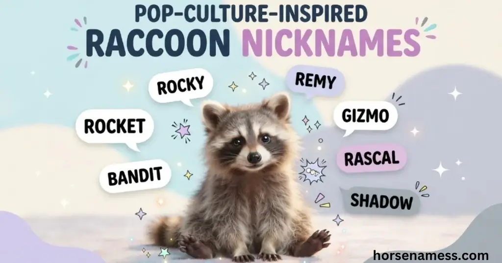 Pop-Culture-Inspired Raccoon Nicknames