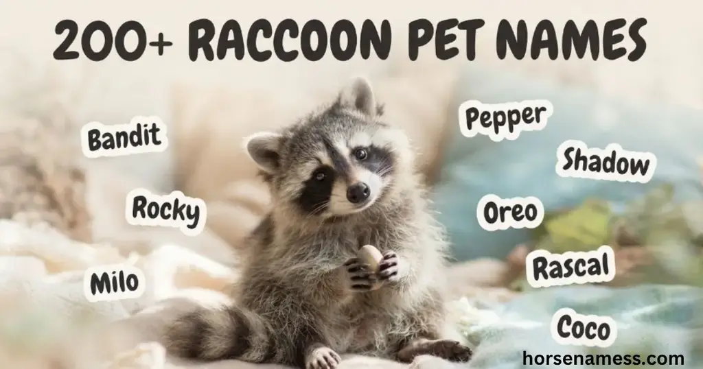 Raccoon Pet Names