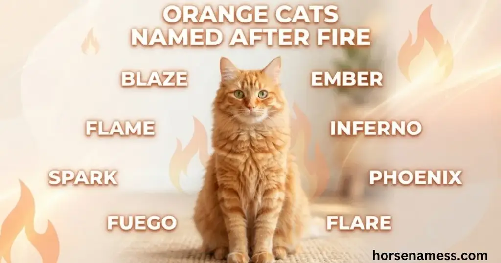 Orange Cats Named After Fire