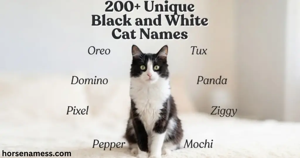 Unique Black and White Cat Names