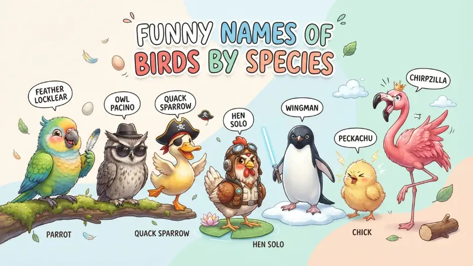 Funny Names of Birds by Species