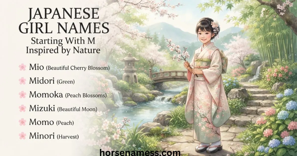 Japanese Girl Names Starting With M Inspired by Nature