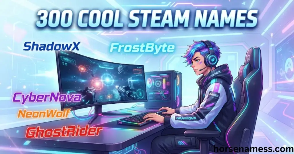 300 Cool Steam Names