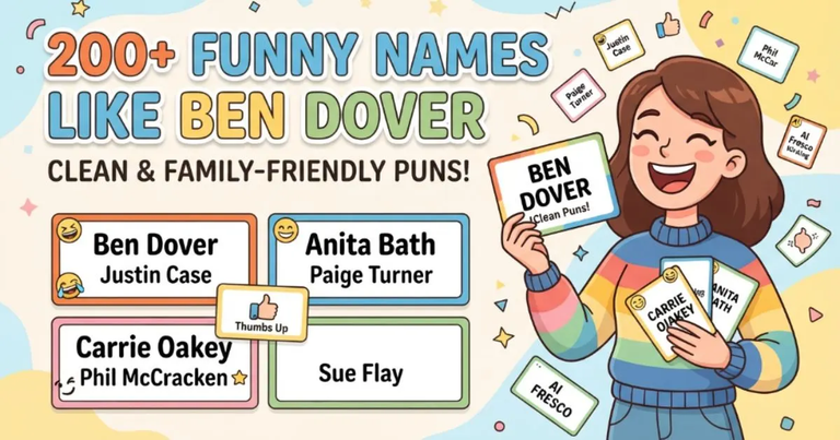 Funny Names Like Ben Dover Clean