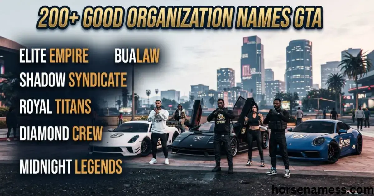 Good Organization Names GTA