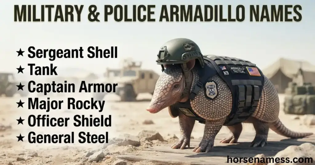 Military & Police Armadillo Names