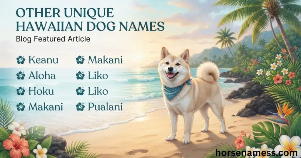 Other Unique Hawaiian Dog Names
