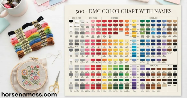 DMC Color Chart With Names