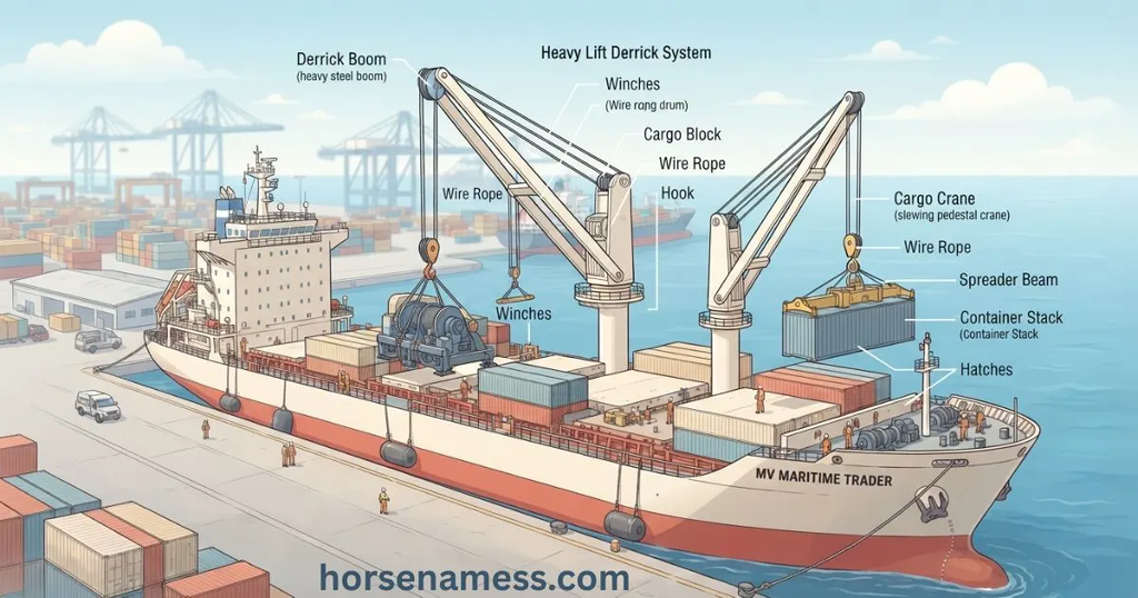Ship Cargo gear (Derrick/Cranes)